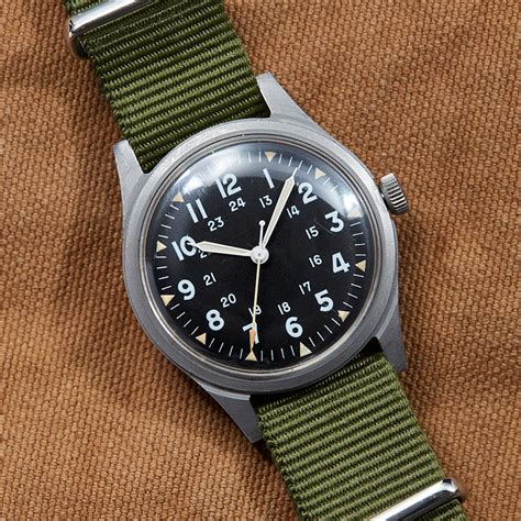 vintage benrus military watch